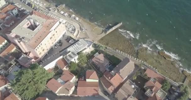 Drone Beelden Kroatische Stranden Zeeën Drone Instellingen Log Slijpen Kontrast — Stockvideo