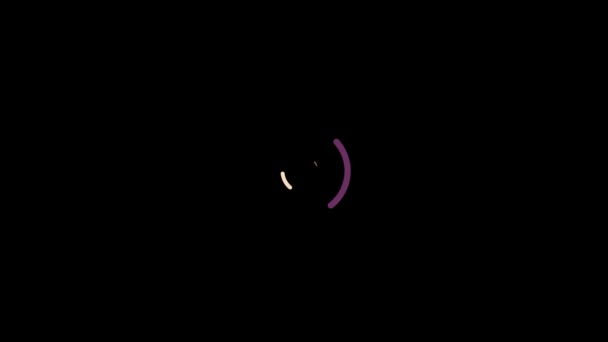 Πολύχρωμο Και Υπνωτικό Απλό Swirl Animation — Αρχείο Βίντεο