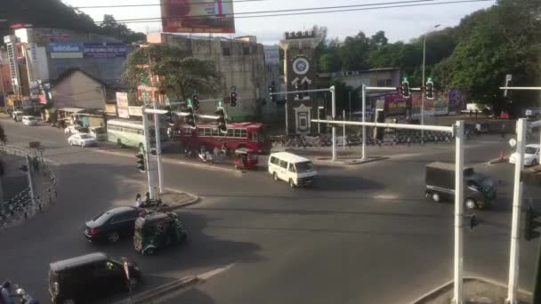 Este Vídeo Lapso Tempo Levado Kurunegala City Sri Lanka — Vídeo de Stock