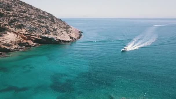 Vuelo Paros Naxos Antiparos Grecia — Vídeo de stock