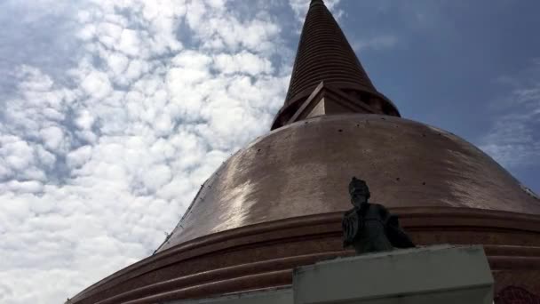 Pagoda Chedi Phra Pathom — Stok Video