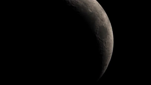 Luna Creciente Septiembre — Vídeo de stock