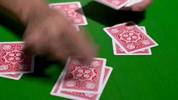 Traiter Jeu Cartes Ensembles Dans Sens Antihoraire — Video