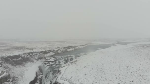Aerial 冬季飞越金圆的主要景点 — 图库视频影像
