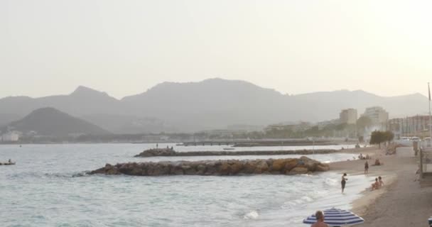 Vista Cannes Baía Beira Mar — Vídeo de Stock