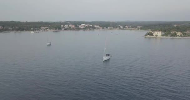 Drone Beelden Kroatische Stranden Zeeën Drone Instellingen Log Slijpen Kontrast — Stockvideo