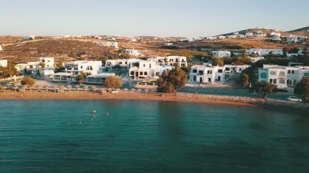 Voo Paros Naxos Antiparos Grecia — Vídeo de Stock