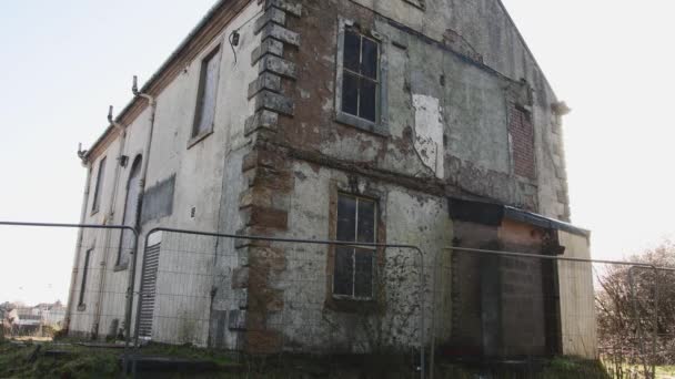 Huntershill House Going Ruin — Stock Video