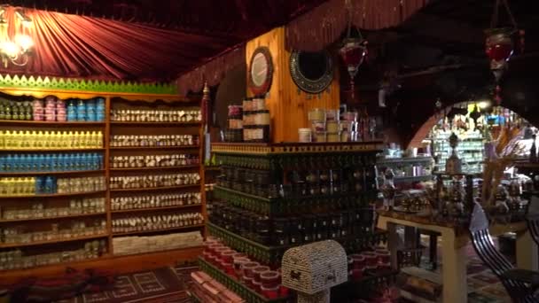 Interesting Arabic Spice Shop Dahab Sinai Egypt — Vídeo de Stock