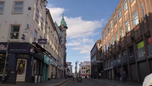 Derry Londonderry Irlanda Norte Dentro Das Muralhas Cidade Vista Para — Vídeo de Stock