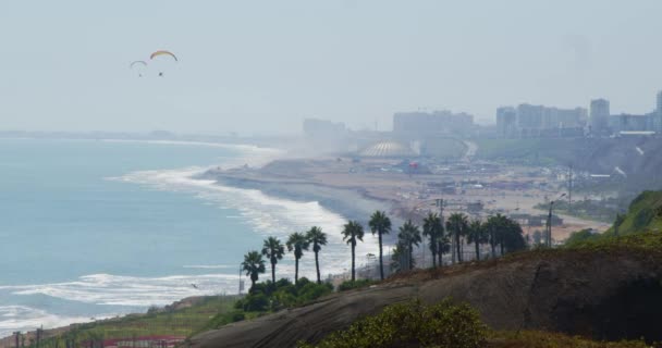 Beach Costa Verde San Miguel Punta Lima Peru — Vídeo de Stock