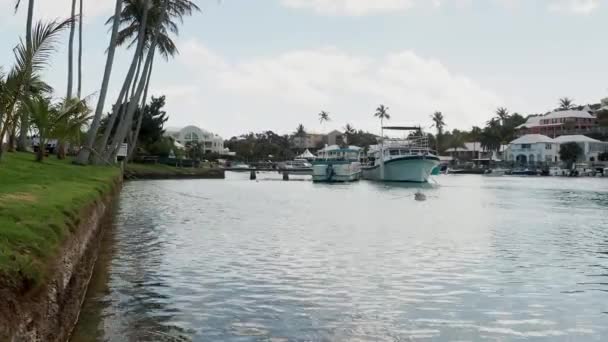 Flatt Village Inlet Smith Parish Bermuda — Stock Video