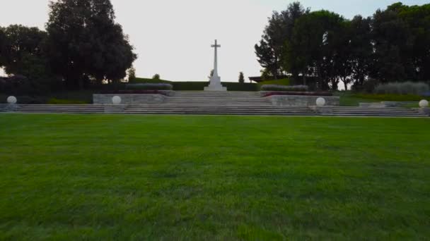 Νεκροταφείο Sangro River War Torino Sangro Chieti Ιταλία — Αρχείο Βίντεο