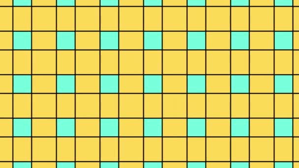 Large Amount Cubes Yellow Green Colors Detail Image Pixels — Video