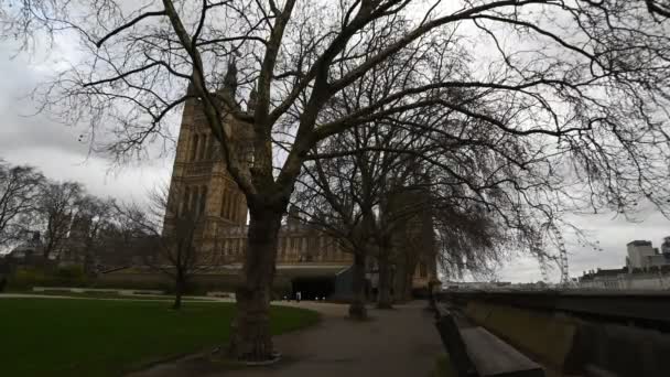 View Palace Westminster House Lords London United Kingdom — стокове відео