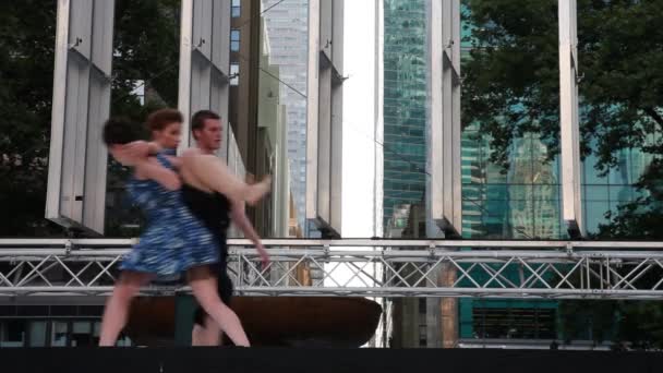 Performing Arts Stage Byant Park New York City — Wideo stockowe
