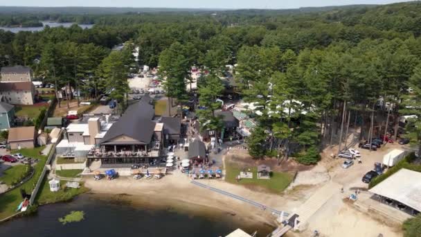 Aerial View Indian Ranch Stage Webster Usa Tilt Drone Shot — Stock Video
