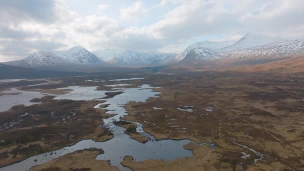 Skottland Scottish Highlands Runt Glencoe Invercoe Glen Etive Område — Stockvideo