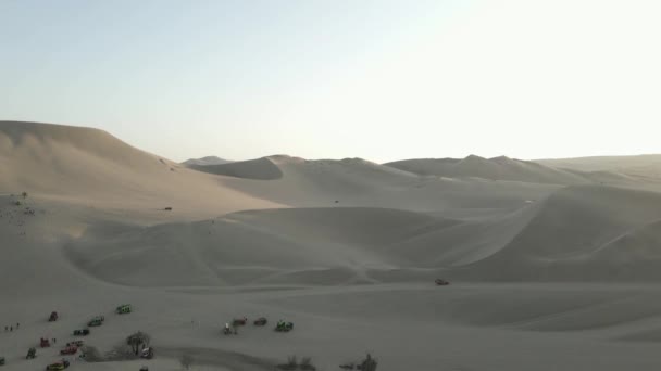 Dune Buggies Sand Boarding Activities Peruvian Desert Sand — 비디오