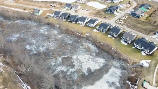 Suburban Building Sites Grand Rapids — Vídeo de Stock