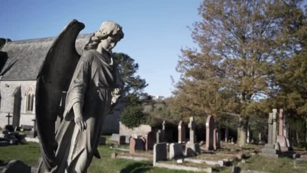 Пан Постріл Ангела Кладовища — стокове відео