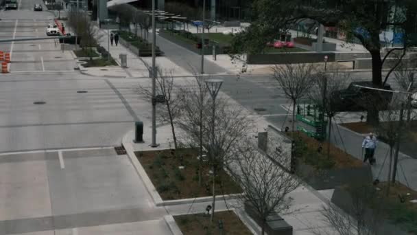 Time Lapse Intersection Centre Ville Houston Occupé — Video