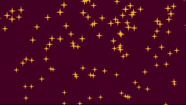 Red Wine Background Gold Falling Star Crosses Simple High Definition — Vídeo de Stock