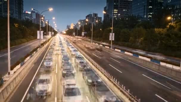 Busy Rush Hour Beijing China — 비디오