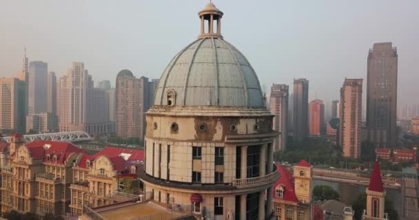 European Style Architecture Tianjin China Legacy Opium Wars — Stockvideo