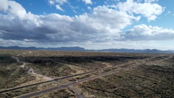 Arizona Highway Přes Poušť Nad Phoenixem Arizonou — Stock video