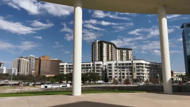 Centro Austin City Skyline Long Center Terrace — Video Stock