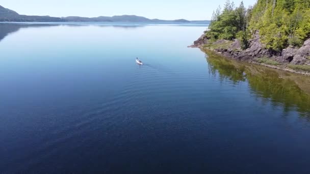 Kennedy Gölü Laylee Adası Vancouver Adası Kanada Güzel Batı Kıyısı — Stok video