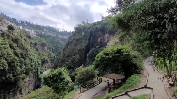 Sanctuary Las Lajas Ipiales Colombia — Stock Video