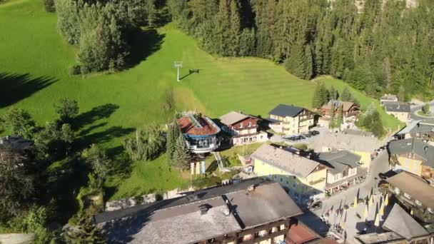 Vzdušný Záběr Malebného Heiligenblutova Údolí Pohoří Hohe Tauern Oblasti Evropských — Stock video