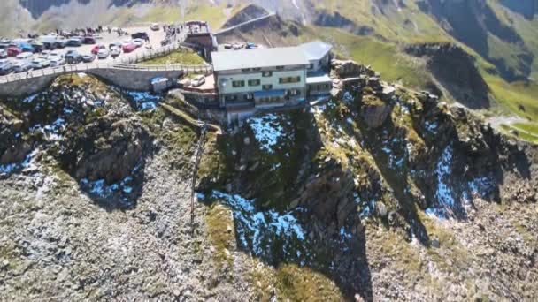 Grossglockner Βουνά Από Drone Κατά Θερινή Περίοδο Αεροφωτογραφία Του Edelweiss — Αρχείο Βίντεο