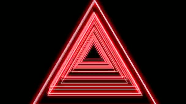 Neon Abstract Background Animation Modern Triangle Shape Music Background — Stock video