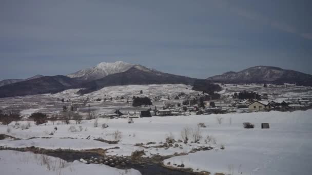 Yamanouchi Krajina Nagano Cestování Vlakem Japonsku — Stock video