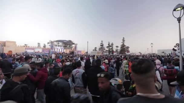 Footage Crowd Gnaoua Music Festival Essaouira — Vídeo de Stock