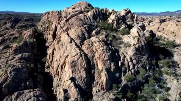 Masivní Červené Skály Poblíž Prescott Arizona — Stock video