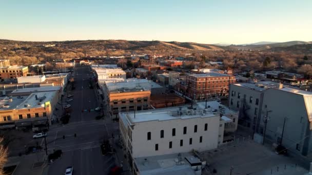 Prescott Arizona High Aerial Van Stad — Stockvideo