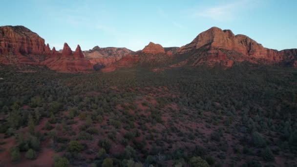 Red Rocks Background Sedona Arizona — Video Stock