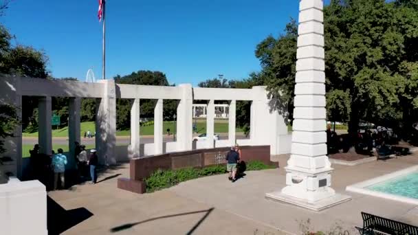 Dallas Texas Dealey Plaza Grassy Knoll Ottobre 2021 — Video Stock