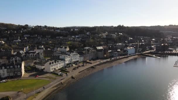 Oban Semesterort Inom Argyll Bute Council Skottland Trots Sin Ringa — Stockvideo