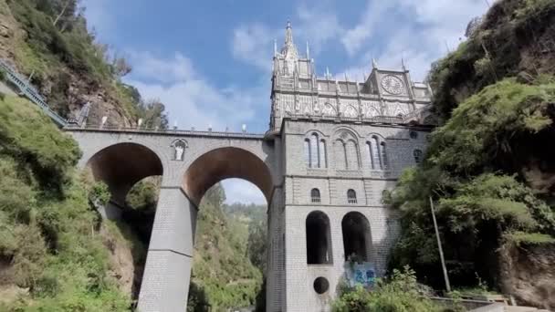 Las Lajas Sanctuary Seen — Vídeo de stock