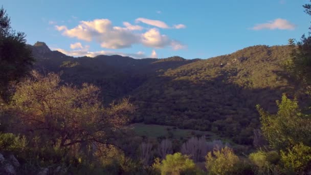 Moving Forward Mountainous Countryside — Stock video