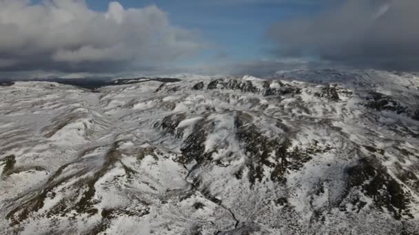 Aerial View Slopes Looking Away Tom Soilleir Mountain Firth Lorn — Vídeos de Stock