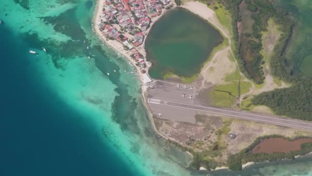 Aeroporto Ilha Tiro Aéreo Venezuela — Vídeo de Stock