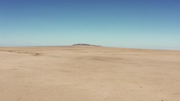无人机飞越了南部非洲的大纳米比亚沙漠 空中射击 — 图库视频影像