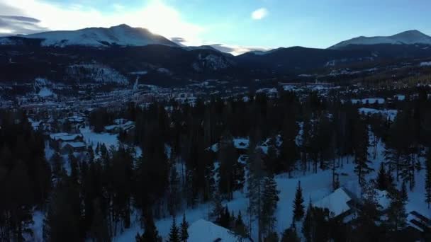 Beautiful Mountains Aspen Colorado Autumn Aerial Drone Footage High Definition — Stok video