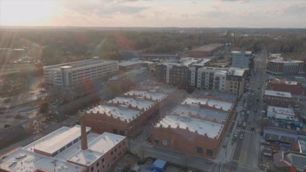 Drone View Durham Suburban District North Carolina Usa — Video